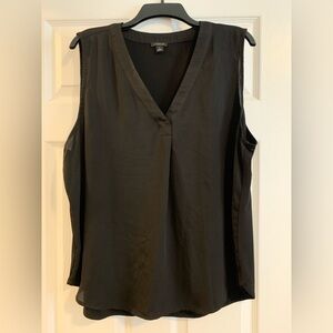 Ann Taylor Black V-Neck Sleeveless Blouse